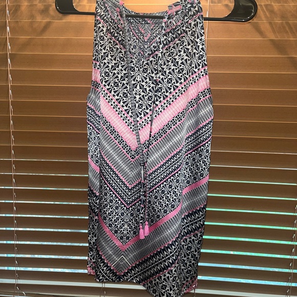 Navy blue and pink shell top - Picture 3 of 4